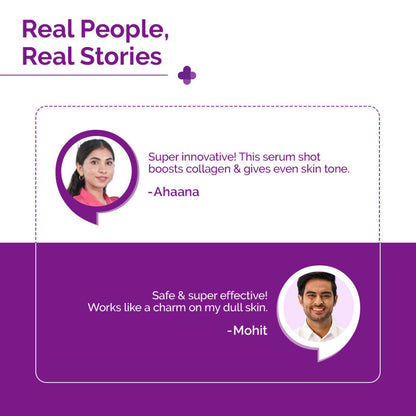 The Derma Co 50000 PPM Vitamin C Microneedle Face Serum Shot for Bright & Glowing Skin (10g)