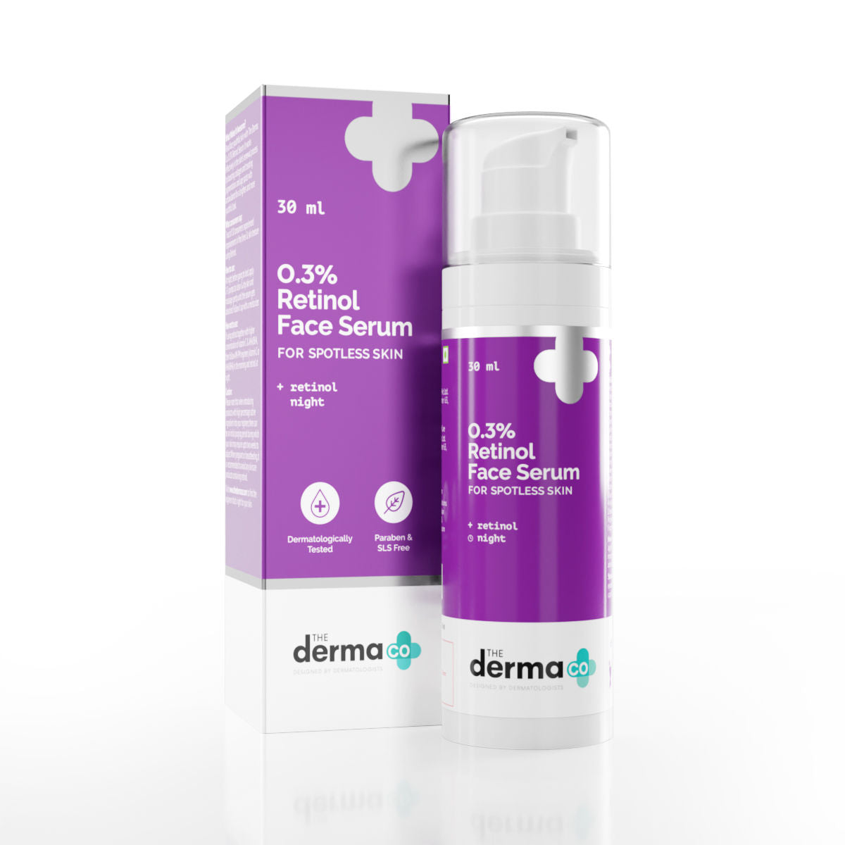 The Derma Co 0.3% Retinol Face Serum (30ml) - Anti-Aging, Spotless & Clear Skin