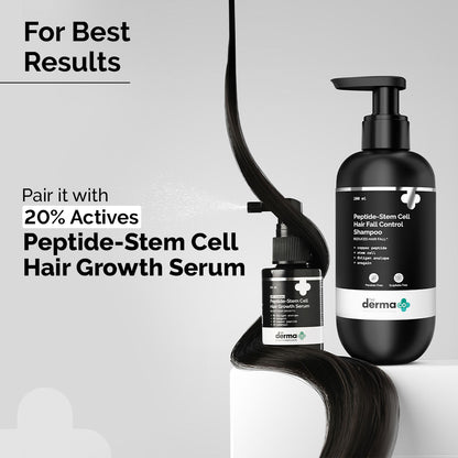 The Derma Co Peptide + Stem Cell Hair Fall Control Shampoo - Reduces Hair Fall & Improves Scalp Health (200ml)