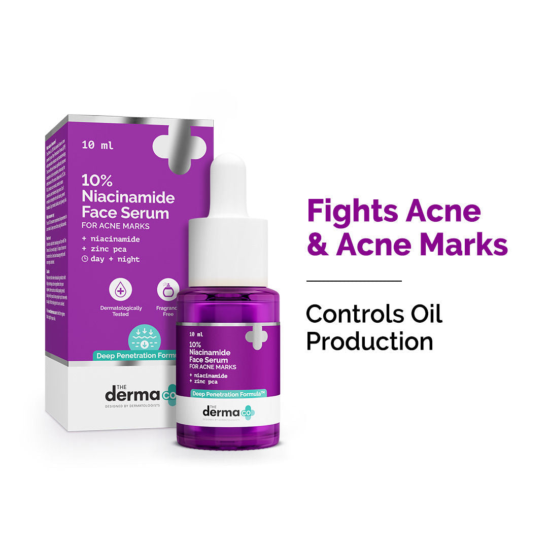 The Derma Co 10% Niacinamide Face Serum For Acne Marks (10ml)
