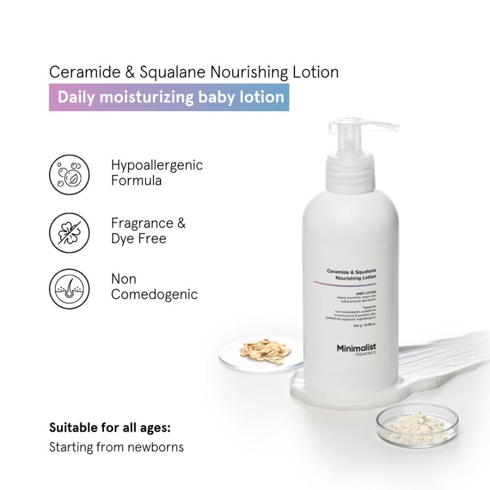 Minimalist Baby Ceramide & Squalane Nourishing Lotion - pH 5.5 (300g)