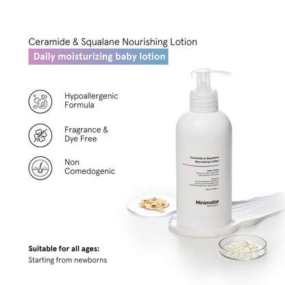 Minimalist Baby Ceramide & Squalane Nourishing Lotion - pH 5.5 (300g)