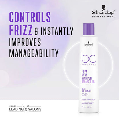 Schwarzkopf Professional Bonacure Frizz Away Shampoo - Babassu Oil (250ml)