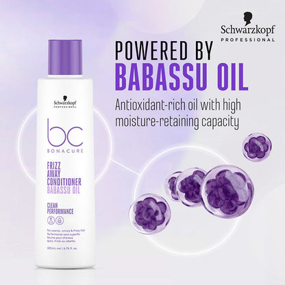 Schwarzkopf Professional Bonacure Frizz Away Conditioner - Babassu Oil (200ml)