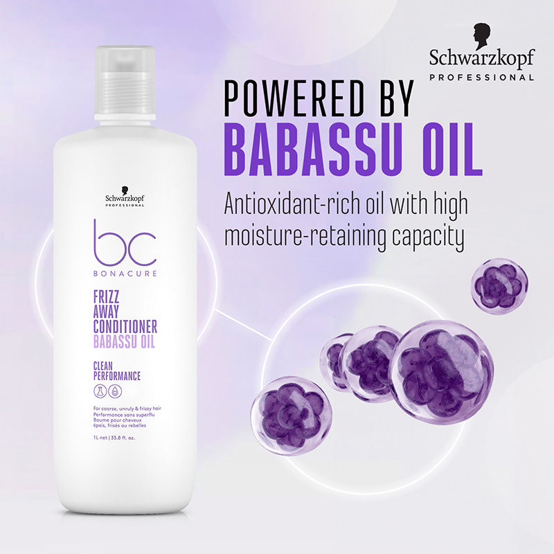 Schwarzkopf Professional Bonacure Frizz Away Conditioner - Babassu Oil (1000ml)