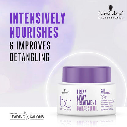 Schwarzkopf Professional Bonacure Frizz Away Treatment - Babassu Oil (200ml)