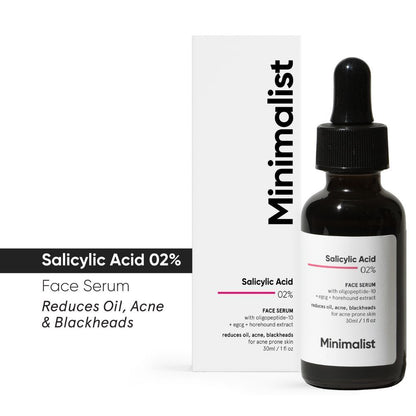 Minimalist 2% Salicylic Acid Serum - Blackhead & Whitehead Removal (30ml)