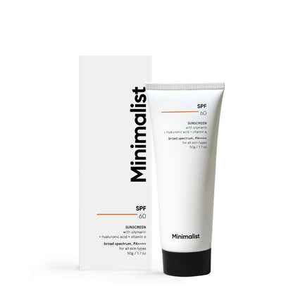 Minimalist SPF 60 PA++++ Sunscreen - Pregnancy & Lactation Safe (50gm)