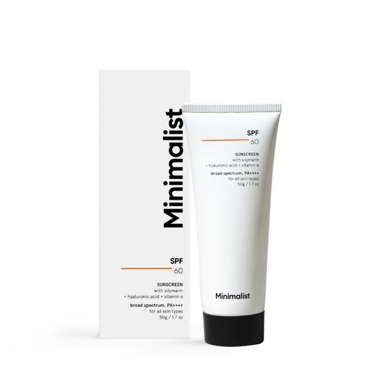 Minimalist SPF 60 PA++++ Sunscreen - Pregnancy & Lactation Safe (50gm)