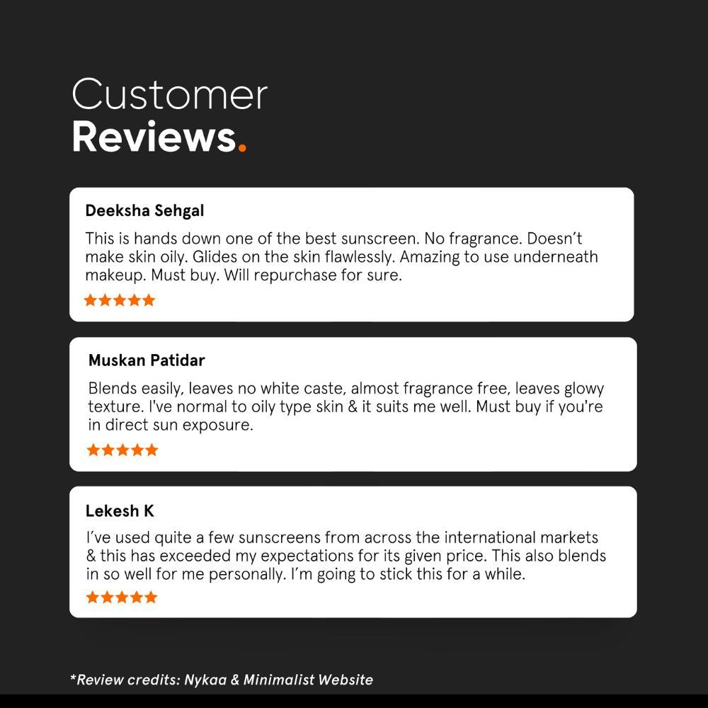 Minimalist SPF 60 PA++++ Sunscreen - Pregnancy & Lactation Safe (50gm)