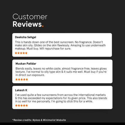 Minimalist SPF 60 PA++++ Sunscreen - Pregnancy & Lactation Safe (50gm)