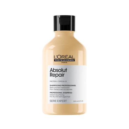 L'Oréal Professionnel Absolut Repair Shampoo for Dry and Damaged Hair with Protein & Omega-9 (300ml)
