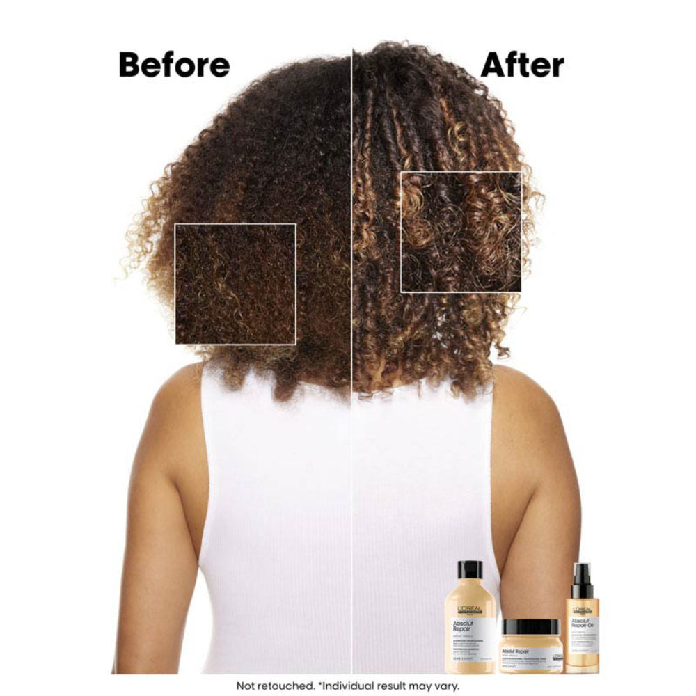 L'Oréal Professionnel Absolut Repair Shampoo for Dry and Damaged Hair with Protein & Omega-9 (300ml)