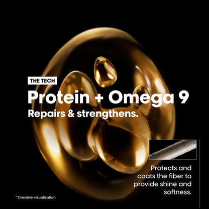 L'Oréal Professionnel Absolut Repair Shampoo for Dry and Damaged Hair with Protein & Omega-9 (300ml)