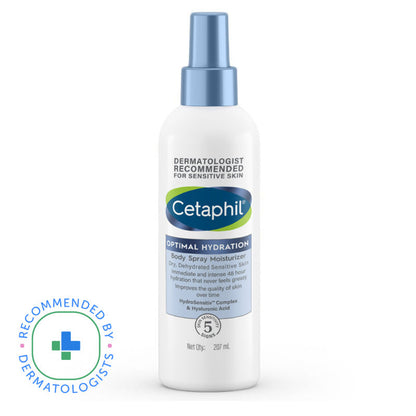 Cetaphil Optimal Hydration Body Spray Moisturizer with Hyaluronic Acid & Vitamin E (207ml)