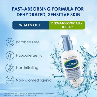 Cetaphil Optimal Hydration Body Lotion with Hyaluronic Acid & Vitamin E (237ml)