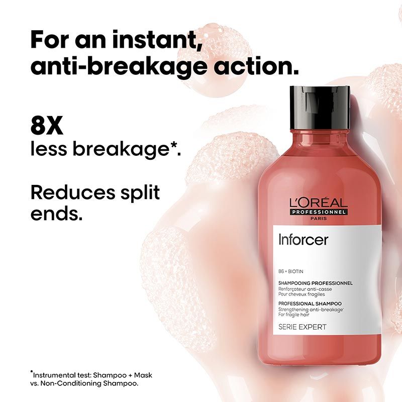 L'Oréal Professionnel Inforcer Shampoo for Reduced Hair Breakage with Biotin & Vitamin B6 (300ml)