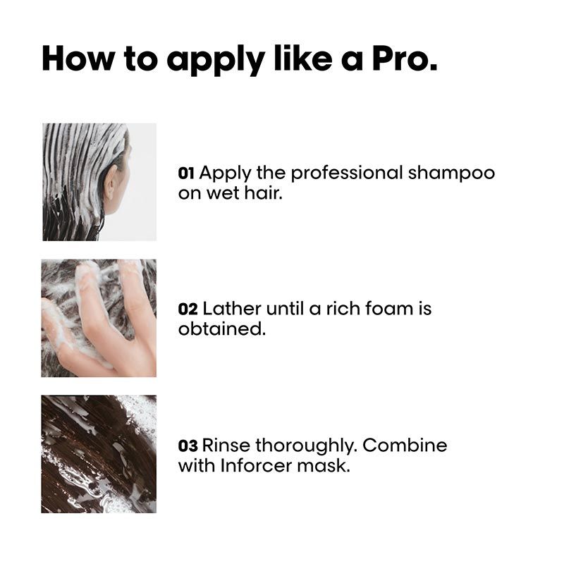 L'Oréal Professionnel Inforcer Shampoo for Reduced Hair Breakage with Biotin & Vitamin B6 (300ml)