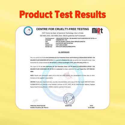 Aqualogica Detan Fluid Sunscreen SPF50+ PA++++ - Hyaluronic Acid (50g)