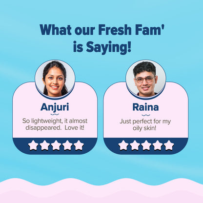 Aqualogica Radiance Fluid Sunscreen SPF50+ PA++++ - Niacinamide & Watermelon (50g)