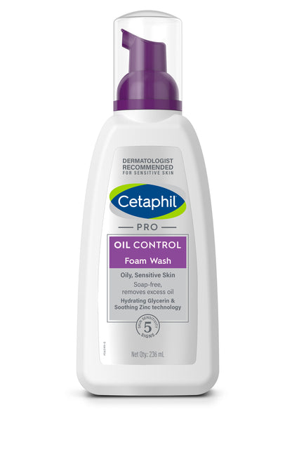 Cetaphil Pro Oil Control Foam Face Wash (236ml)