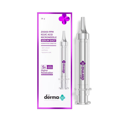 The Derma Co 20000 PPM Kojic Acid Microneedle Face Serum Shot (10g) - Pigmentation & Skin Renewal