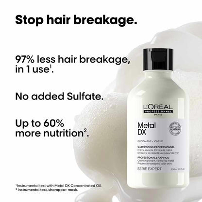 L'Oréal Professionnel Metal DX Anti-Metal Sulfate-Free Cleansing Cream Shampoo (300ml)