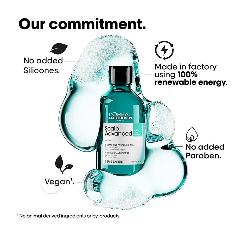 L'Oréal Professionnel Scalp Advanced Anti-Oiliness Dermo-Purifier Shampoo for Oily Scalps (300ml)