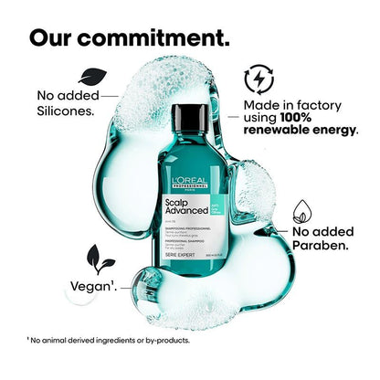 L'Oréal Professionnel Scalp Advanced Anti-Oiliness Dermo-Purifier Shampoo for Oily Scalps (300ml)