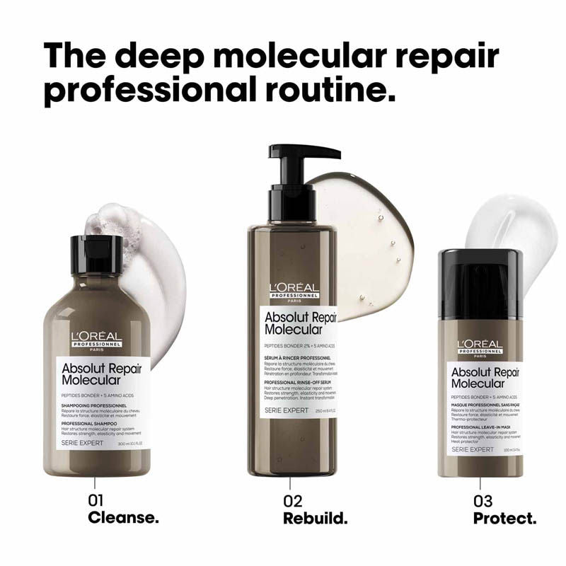 L'Oréal Professionnel Absolut Repair Molecular Deep Repairing Leave-In Mask Cream for Very Damaged Hair (100ml)