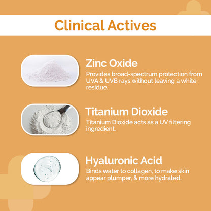 The Derma Co 1% Hyaluronic Tinted Sunscreen Gel SPF 60 PA++++ – 50g