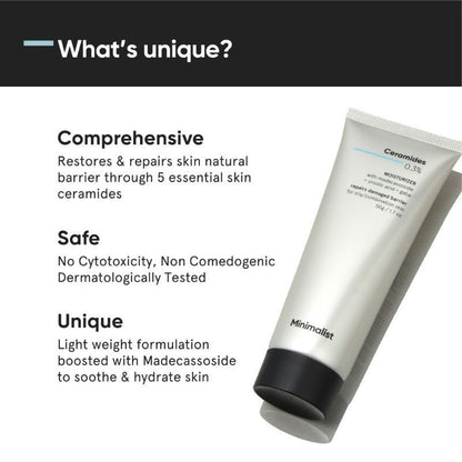 Minimalist 0.3% Ceramide Barrier Repair Moisturizer - Oily Skin (50g)