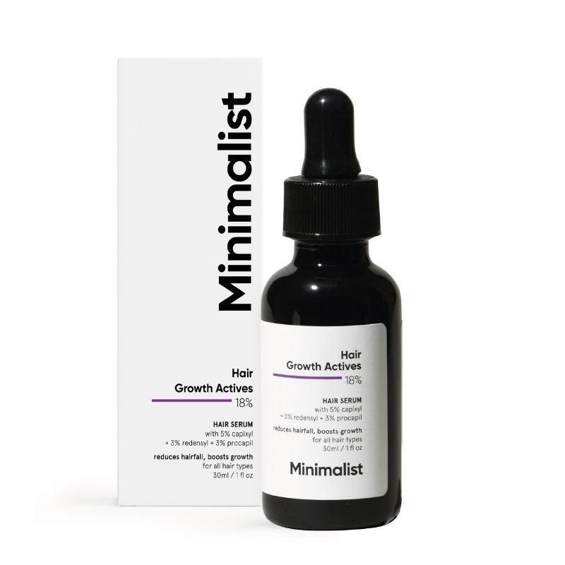 Minimalist Hair Growth Actives 18% Hair Serum - Boost Growth (30ml)