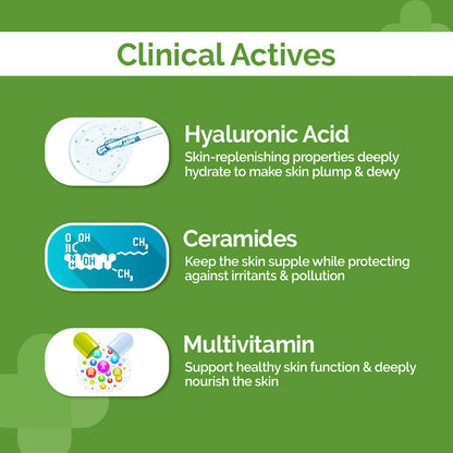 The Derma Co Oil-Free Daily Face Moisturizer with Hyaluronic Acid & Ceramides (100g)