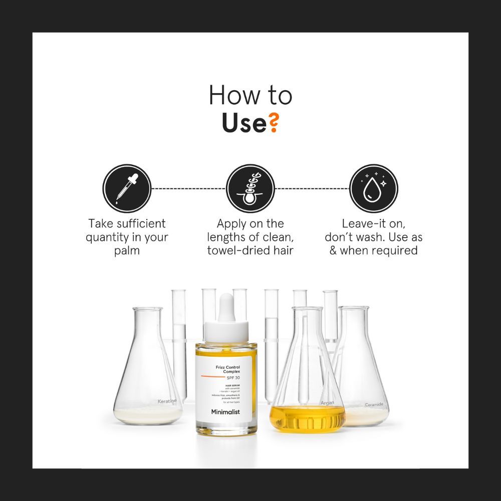 Minimalist Frizz Control Complex SPF 30 Hair Serum - 50ml