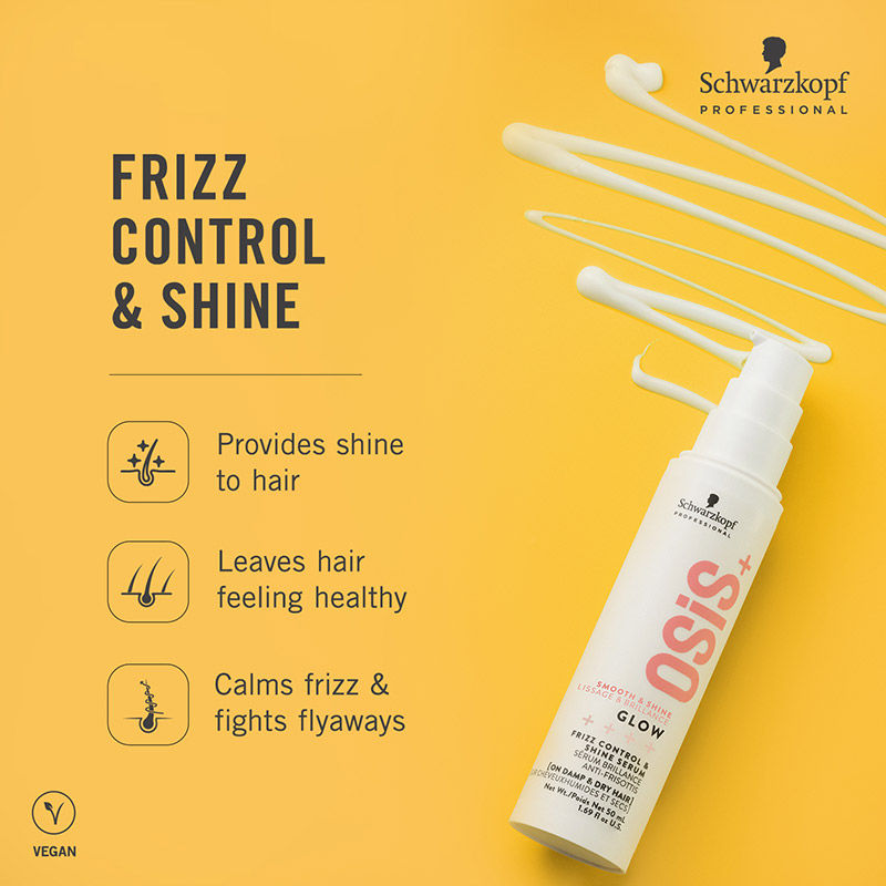 Schwarzkopf Professional OSiS+ Glow - Anti-Frizz Shine Hair Serum (50ml)