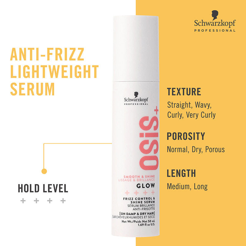 Schwarzkopf Professional OSiS+ Glow - Anti-Frizz Shine Hair Serum (50ml)