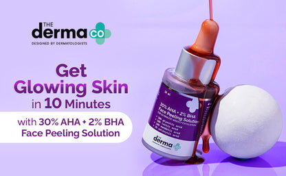 The Derma Co 30% AHA + 2% BHA Peeling Solution (30ml) - Exfoliate & Renew Skin
