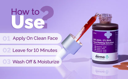 The Derma Co 30% AHA + 2% BHA Peeling Solution (30ml) - Exfoliate & Renew Skin