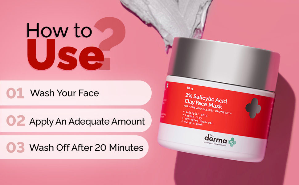 The Derma Co 2% Salicylic Acid Face Mask for Acne & Blemish Prone Skin (50g)