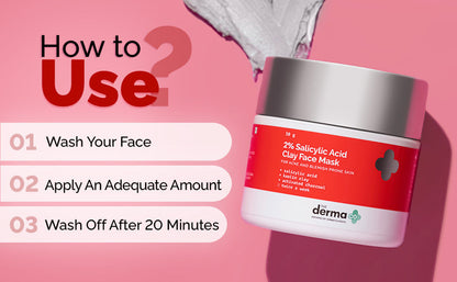 The Derma Co 2% Salicylic Acid Face Mask for Acne & Blemish Prone Skin (50g)