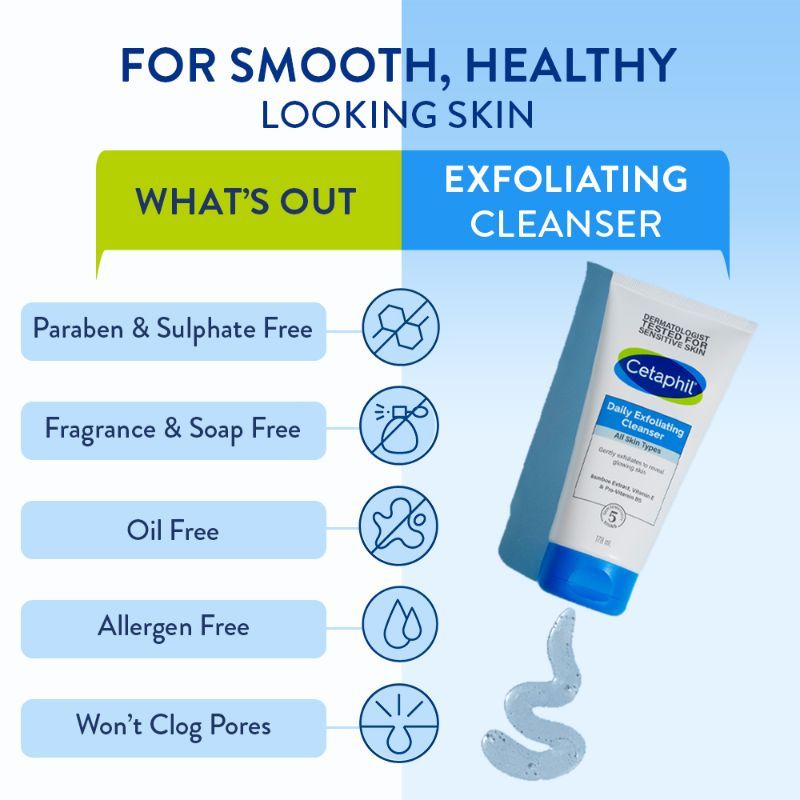 Cetaphil Daily Exfoliating Cleanser with Vitamin E and B5 (178ml)