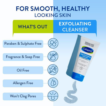 Cetaphil Daily Exfoliating Cleanser with Vitamin E and B5 (178ml)