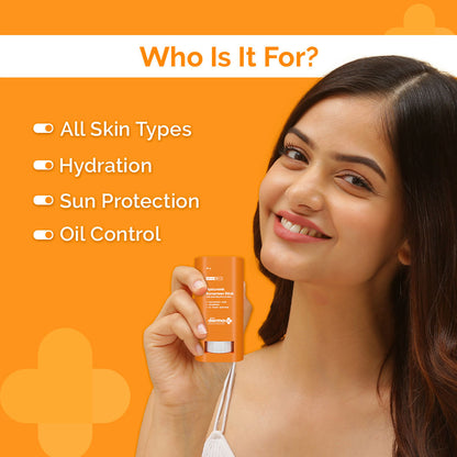 The Derma Co Hyaluronic Sunscreen Stick for All Skin Types with SPF 60 & PA++++ (20g)