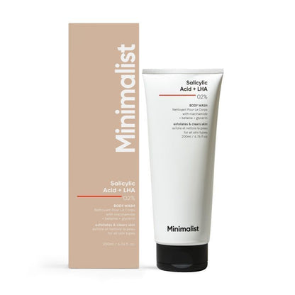 Minimalist Salicylic Acid & LHA 2% Body Wash - Acne & Tone (200ml)