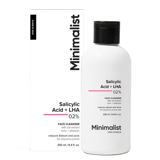 Minimalist 2% Salicylic Acid + LHA Cleanser - Sebum & Acne Control (250ml)