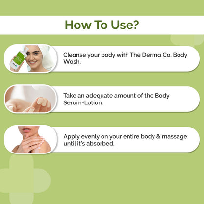 The Derma Co 1% Salicylic Acid Daily Exfoliating Body Serum Lotion (250ml) - Rough, Bumpy Skin & Keratosis Pilaris