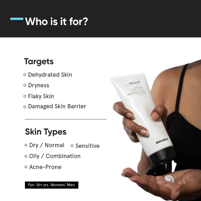 Minimalist 5% Niacinamide Body Lotion - Hydrating & Soothing (180g)