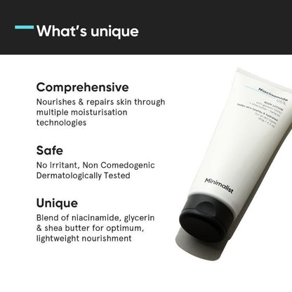 Minimalist 5% Niacinamide Body Lotion - Hydrating & Soothing (180g)