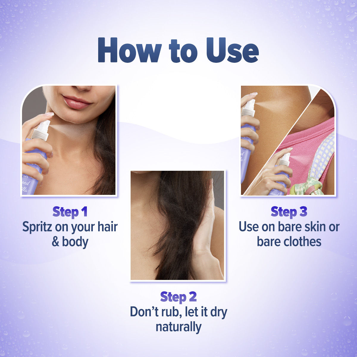 Aqualogica Refresh+ Sun Kissed Vanilla Perfume Body Mist (150ml)